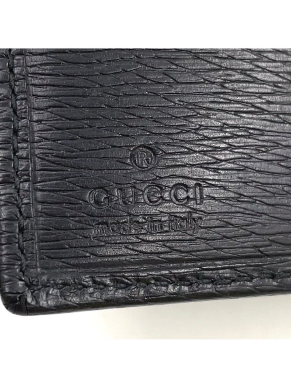 Gucci Bifold Leather Black Wallet Silver - Picture 4 of 15